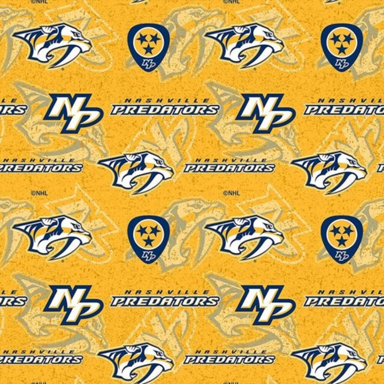 NHL Licensed Nashville Predators 1199-PRE Cotton Fabric by the Yard
